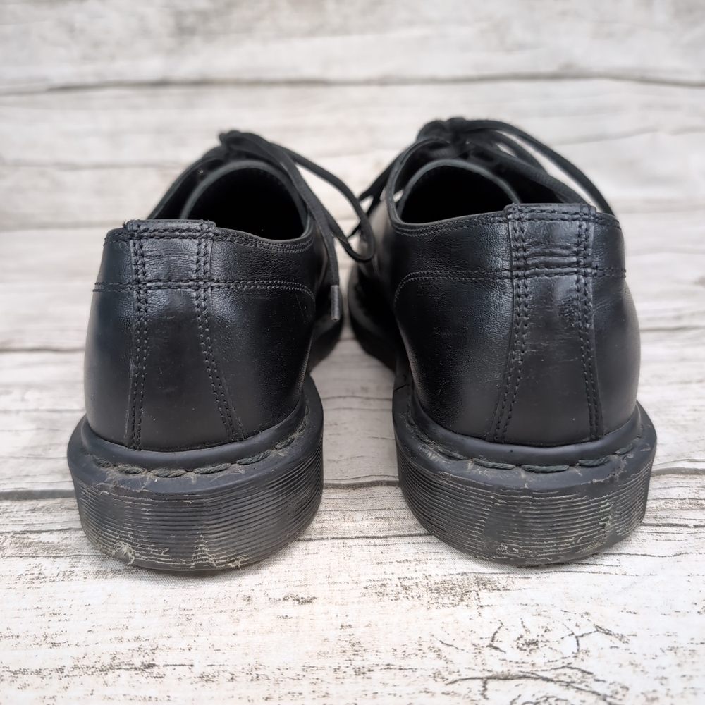 Vintage Dr Martens Black Leather Lace Up Oxford Shoes Men Size 8 - Picture 4 of 11